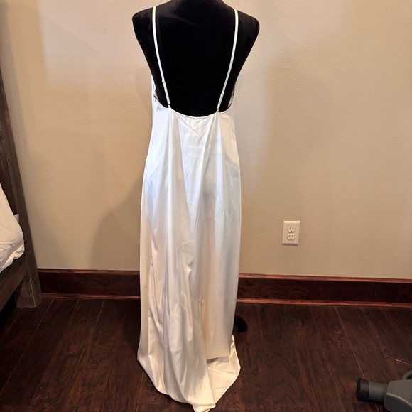 NWT Le' AL.X Square Neck Low Back Silk Slip Maxi Dress, Medium,Chic French Girl - Picture 7 of 13